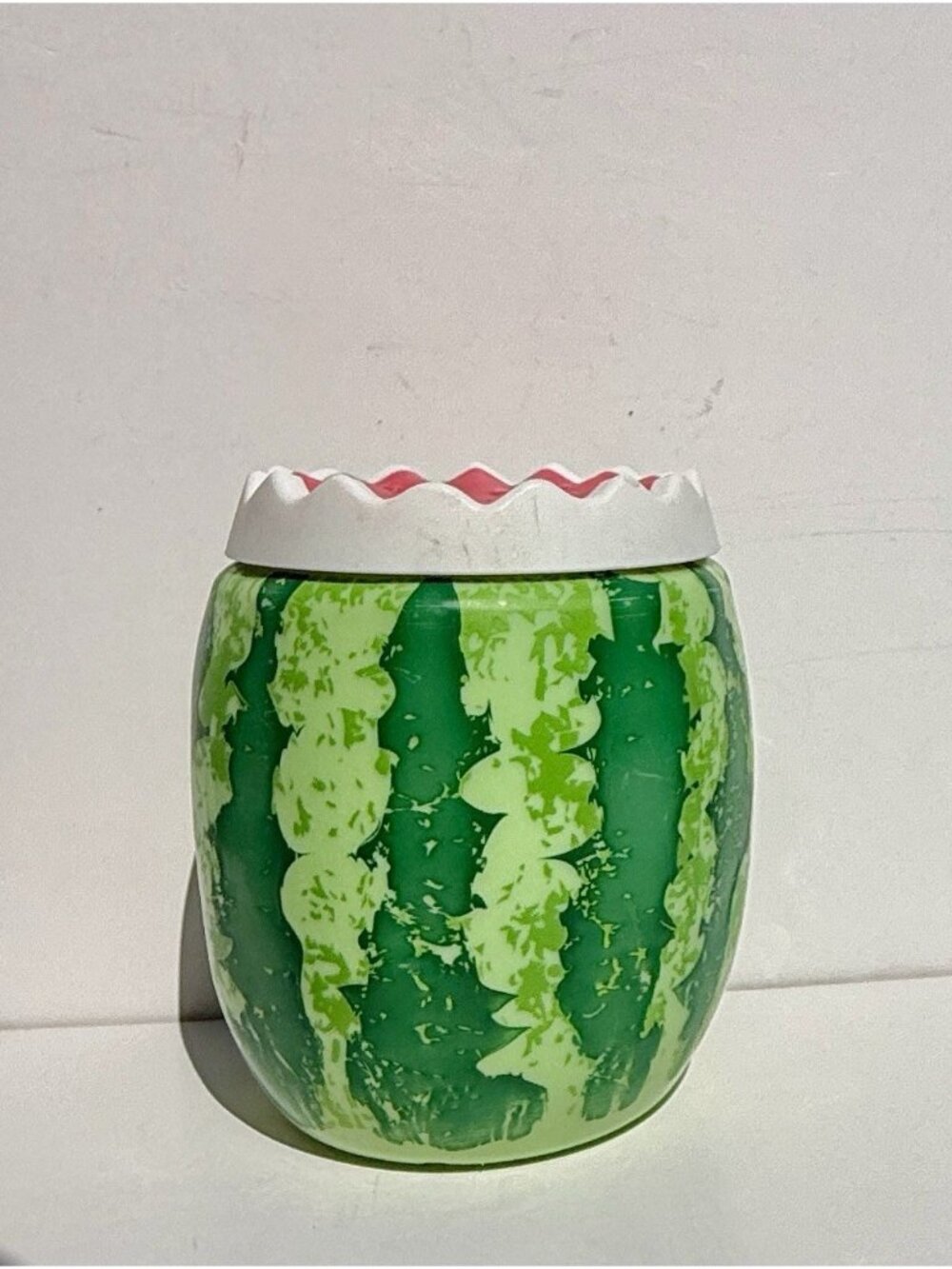Cool Gear Watermelon Drinking Cup Sealing Lid 14oz Plastic Retro Pool Fun